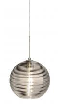 Besa Lighting 1JC-461602-SN - Besa Kristall 8 Pendant Satin Nickel Smoke 1x75W Medium Base