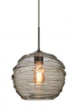 Besa Lighting 1JC-462702-EDIL-BR - Besa Wave 10 Pendant Bronze Smoke 1x8W LED Filament