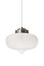  1JC-MIRAFR-SN - Besa Mira Pendant Satin Nickel Frost 1x60W T10