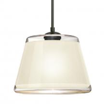  1JC-PIC9WH-BK - Besa Pendant Pica 9 Black White Sand 1x75W MAX E26 Base