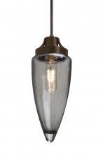  1JC-SULUSM-BR - Besa, Sulu Cord Pendant, Smoke Bubble, Bronze Finish, 1x60W Medium Base