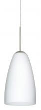 Besa Lighting 1JT-151107-LED-SN - Besa Riva 9 LED Pendant Opal Matte Satin Nickel 1x9W LED