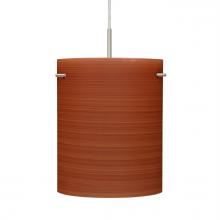  1JT-4006CH-SN - Besa Tamburo 8 Pendant, Cherry, Black Finish, 1x100W MAX E26 Base