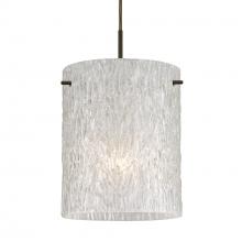  1JT-4006GL-BR - Besa Tamburo 8 Pendant, Glitter Stone, Bronze Finish, 1x100W MAX E26 Base