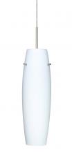 Besa Lighting 1JT-489707-LED-SN - Besa Suzi 14 Pendant Opal Matte Satin Nickel 1x9W LED