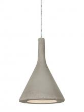  1JT-GALATN-LED-SN - Besa Gala Pendant, Tan, Satin Nickel Finish, 1x9W LED