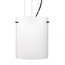  1KG-400607-BK - Besa Pendant Tamburo 8 Black Opal Matte 1x100W MAX E26 Base