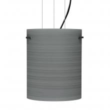  1KG-4006TN-BK - Besa Pendant Tamburo 8 Black Titan 1x100W MAX E26 Base