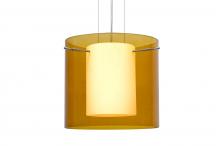  1KG-G18407-LED-SN - Besa Pahu 12 LED Pendant 1Kg Transparent Armagnac Satin Nickel 1x11W LED