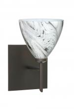 Besa Lighting 1SW-1779MG-BR-SQ - Besa Wall With SQ Canopy Mia Bronze Marble Grigio 1x40W G9