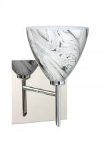 Besa Lighting 1SW-1779MG-CR-SQ - Besa Wall With SQ Canopy Mia Chrome Marble Grigio 1x40W G9