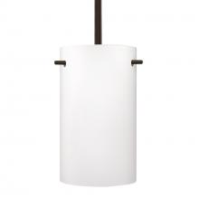  1TT-400507-BR - Besa Tamburo 5 Stem Pendant, Opal Matte, Bronze Finish, 1x100W MAX E26 Base