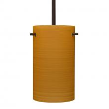  1TT-4005OK-BR - Besa Tamburo 5 Stem Pendant, Oak, Bronze Finish, 1x100W MAX E26 Base