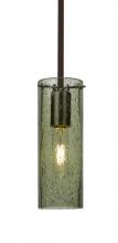  1TT-JUNI10MS-BR - Besa, Juni 10 Stem Pendant, Moss Bubble, Bronze, 1x60W Medium Base