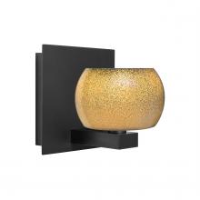  1WF-KENOGD-BK - Besa, Keno Vanity, Gold Sand, Black Finish, 1x60W G9 Base