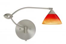 Besa Lighting 1WU-1743SL-SN - Besa Wall Domi Satin Nickel Solare 1x50W Halogen Gy6.35