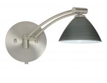 Besa Lighting 1WW-1743TN-SN - Besa Wall Domi Satin Nickel Titan 1x50W Halogen Gy6.35