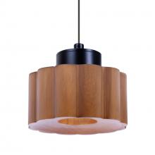  1XC-KAOMD-LED-BK - Besa Kao Pendant, Medium Shade, Black Finish, 1x3W LED