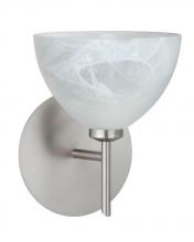 Besa Lighting 1SW-467952-SN - Besa Wall Brella Satin Nickel Marble 1x40W G9