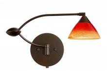 Besa Lighting 1WU-1743SL-BR - Besa Wall Domi Bronze Solare 1x50W Halogen Gy6.35