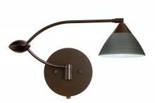 Besa Lighting 1WU-1743TN-BR - Besa Wall Domi Bronze Titan 1x50W Halogen Gy6.35