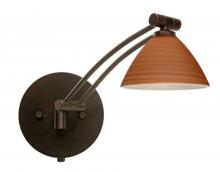 Besa Lighting 1WW-1743CH-BR - Besa Wall Domi Bronze Cherry 1x50W Halogen Gy6.35