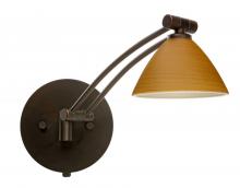 Besa Lighting 1WW-1743OK-BR - Besa Wall Domi Bronze Oak 1x50W Halogen Gy6.35