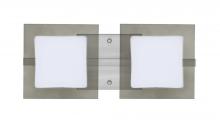 Besa Lighting 2WS-7735SM-SN - Besa Wall Alex Satin Nickel Opal/Smoke 2x50W G9