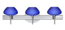 Besa Lighting 3SW-541087-CR - Besa Wall Peri Chrome Blue Matte 3x40W G9