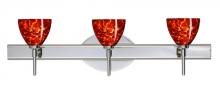  3SW-185841-CR - Besa Divi Wall 3SW Garnet Chrome 3x40W G9