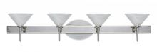 Besa Lighting 4SW-117652-CR - Besa Wall Kona Chrome Marble 4x40W G9