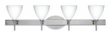 Besa Lighting 4SW-177907-CR - Besa Wall Mia Chrome Opal Matte 4x40W G9