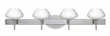 Besa Lighting 4SW-541007-CR - Besa Wall Peri Chrome Opal Matte 4x40W G9