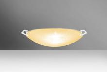 Besa Lighting 8417GD-MED-WH - Besa Ceiling Sonya 13 White Gold Glitter 1x100W A19