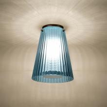  DIONBLC-BR - Dion Ceiling, Blue Shade, Bronze Finish, 1x60W E26 Base