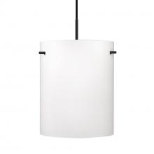  J-400607-BK - Besa Tamburo 8 Pendant, Opal Matte, Black Finish, 1x100W MAX E26 Base