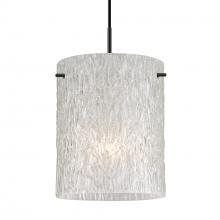  J-4006GL-BK - Besa Tamburo 8 Pendant, Glitter Stone, Black Finish, 1x100W MAX E26 Base