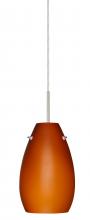  J-412680-SN - Besa Pera 9 Pendant For Multiport Canopy Satin Nickel Amber Matte 1x100W Medium Base