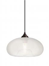 Besa Lighting J-BANAFR-BR - Besa Pendant For Multiport Canopy Bana Bronze Frost 1x60W Medium Base