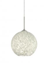 Besa Lighting J-COCO819-LED-SN - Besa Coco 8 Pendant For Multiport Canopy, Carrera, Satin Nickel Finish, 1x9W LED