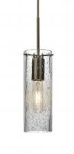  J-JUNI10CL-BR - Besa, Juni 10 Pendant For Multiport Canopy, Clear Bubble, Bronze, 1x60W Medium Base