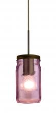  J-MILO4PL-BR - Besa Pendant For Multiport Canopy Milo 4 Bronze Purple 1x40W Medium Base A15