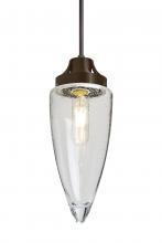  J-SULUCL-EDIL-BR - Besa, Sulu Cord Pendant For Multiport Canopy, Clear Bubble, Bronze Finish, 1x4W LED F