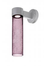 Besa Lighting JUNI16PL-WALL-LED-SL - Besa, Juni 16 Outdoor Sconce, Plum Bubble, Silver Finish, 1x4W LED