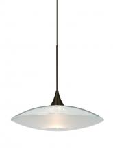 Besa Lighting RXP-6294CL-BR - Besa Pendant Spazio Bronze Clear/Frost 1x50W Halogen