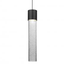 Besa Lighting RXP-WAND12CL-LED-BK - Besa Wanda 12 Pendant, Clear Bubble, Black Finish, 1x3W LED