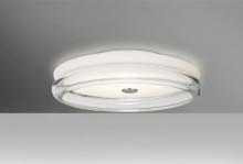  TOPPER12CLC-LED - Besa, Topper 12 Ceiling, Opal/Clear,  Finish, 1x16W LED