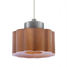  XP-KAOMD-LED-SN - Besa Kao Pendant, Medium Shade, Black Finish, 1x3W LED