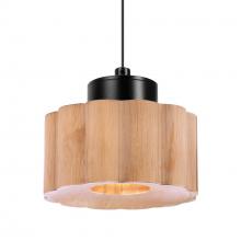  XP-KAONA-LED-BK - Besa Kao Pendant, Natural Shade, Black Finish, 1x3W LED