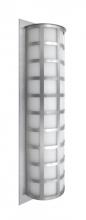 Besa Lighting SCALA28-WA-LED-SL - Besa Outdoor Scala 28 Silver White Acrylic 3x8W LED